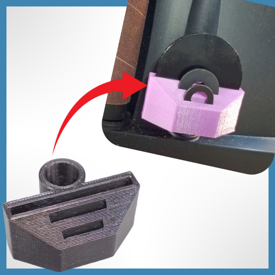 Custom Washer Holder Mount Bracket for WEN 6510 Spindle Sander