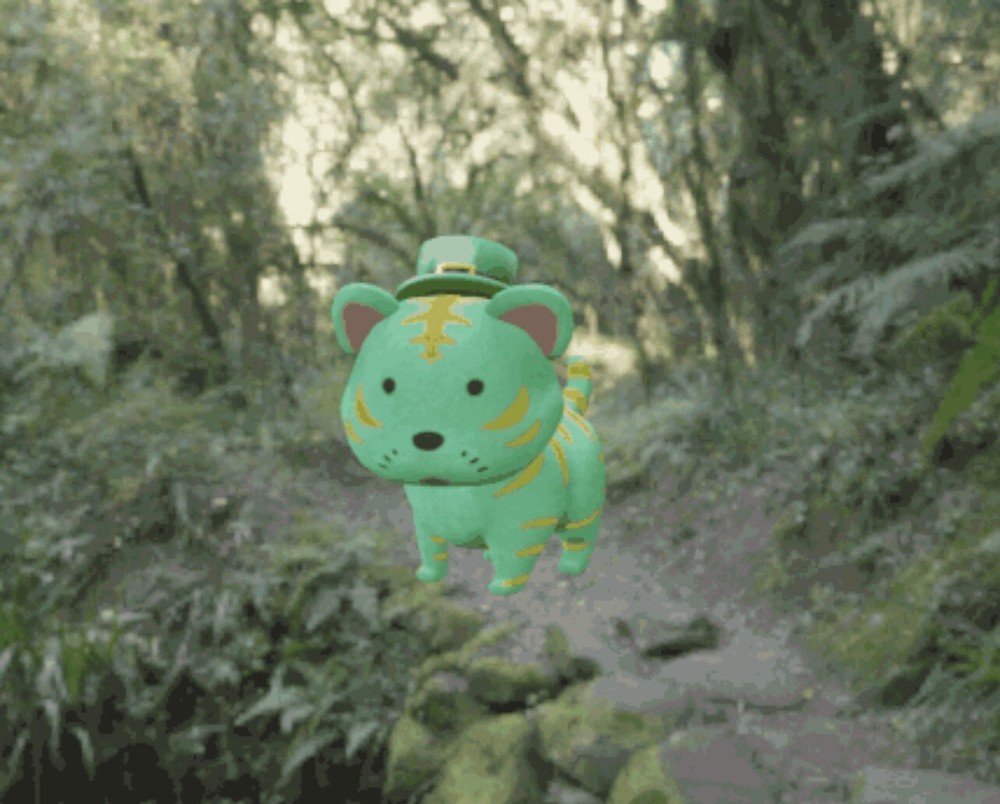 Cellufun mobilepet cute leprechaun tiger