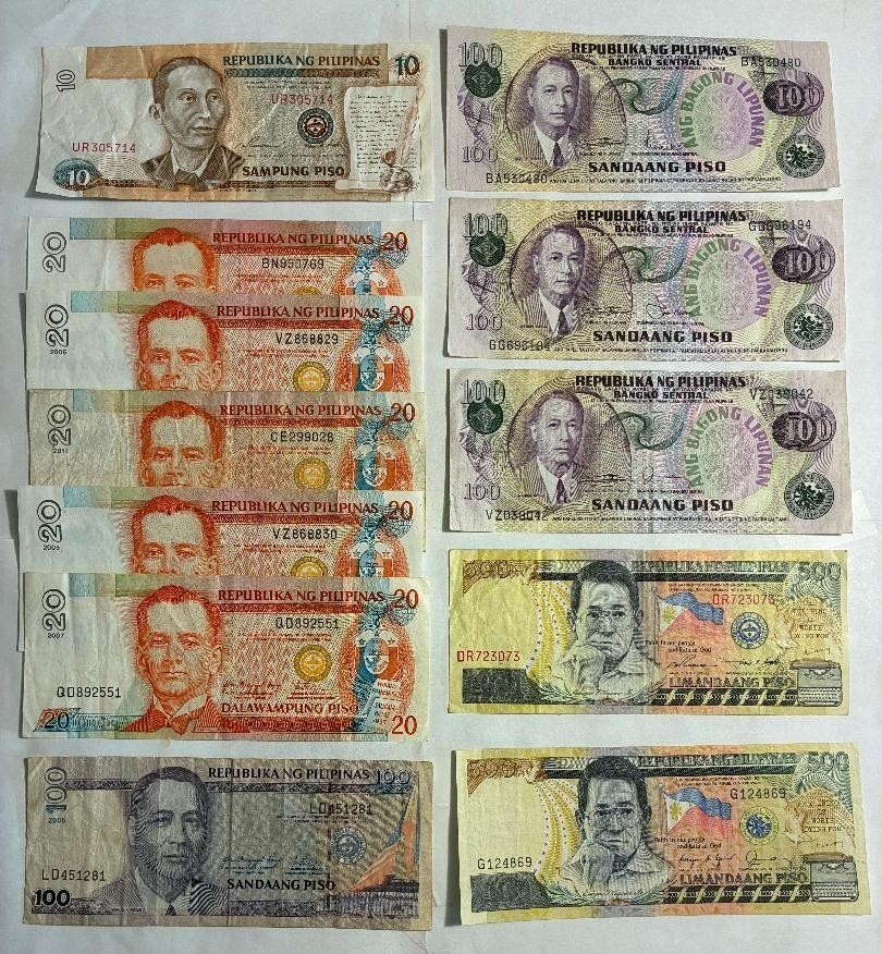 Philippine Banknotes 1978-2002, 12 Circulated notes, See list below