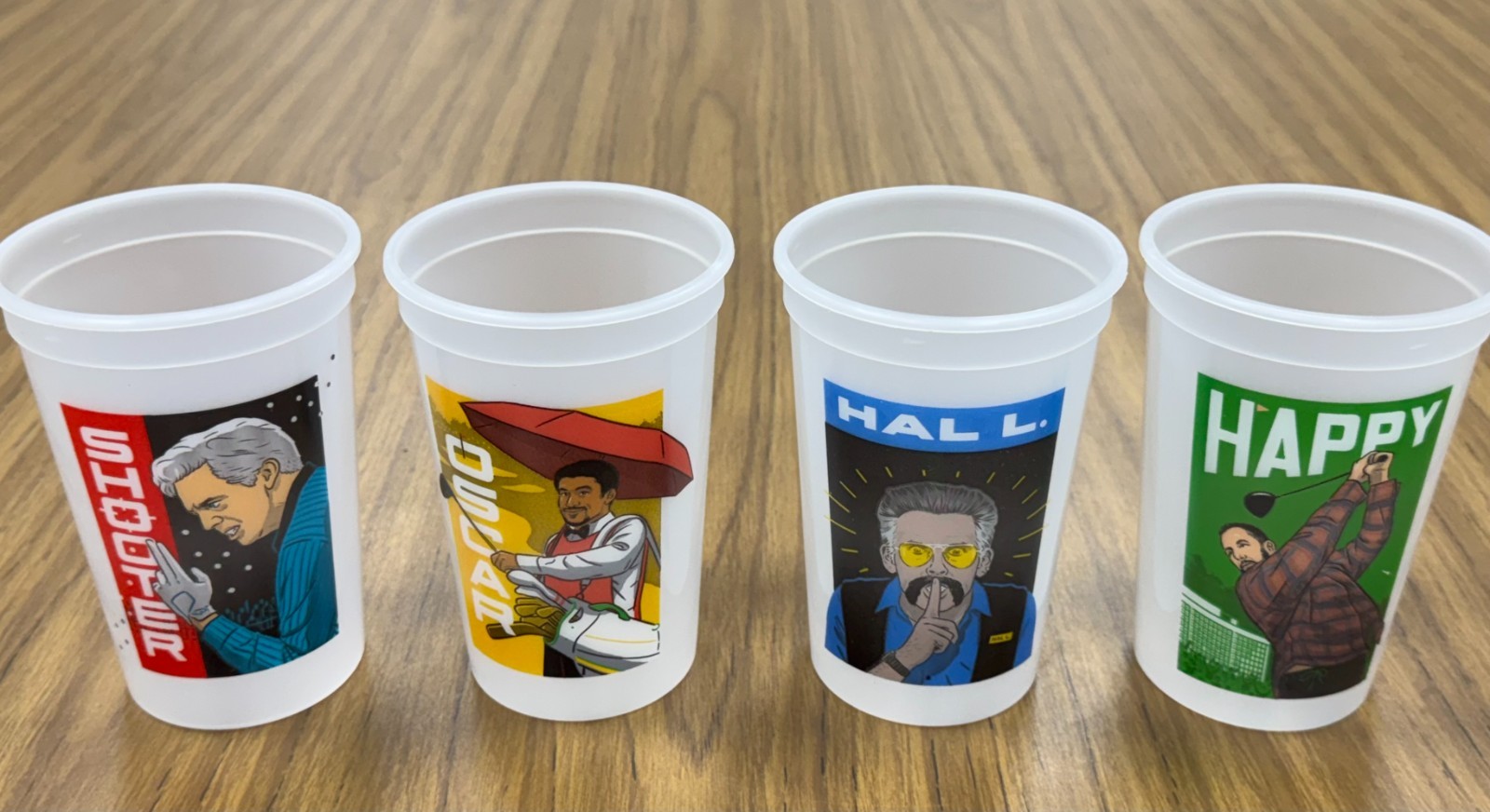 Happy Gilmore 2 Subway Collectible Cups Complete Set of 4