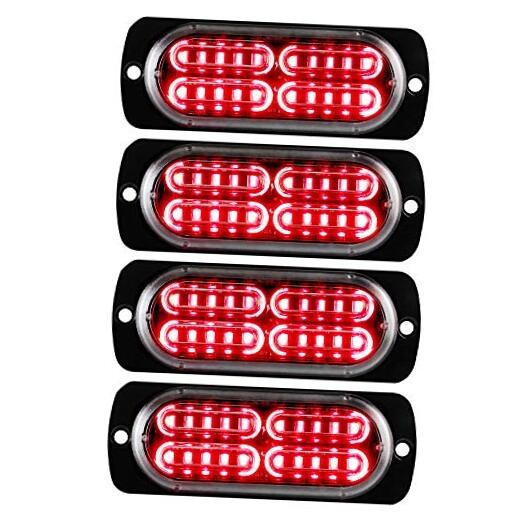 12-24V 20-LED Super Bright Emergency Strobe Warning Caution Hazard Red