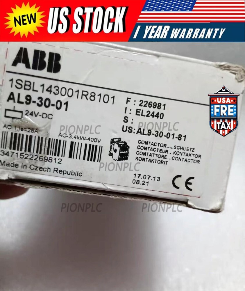 1pc ABB AL9-30-01 DC contactor 24VDC