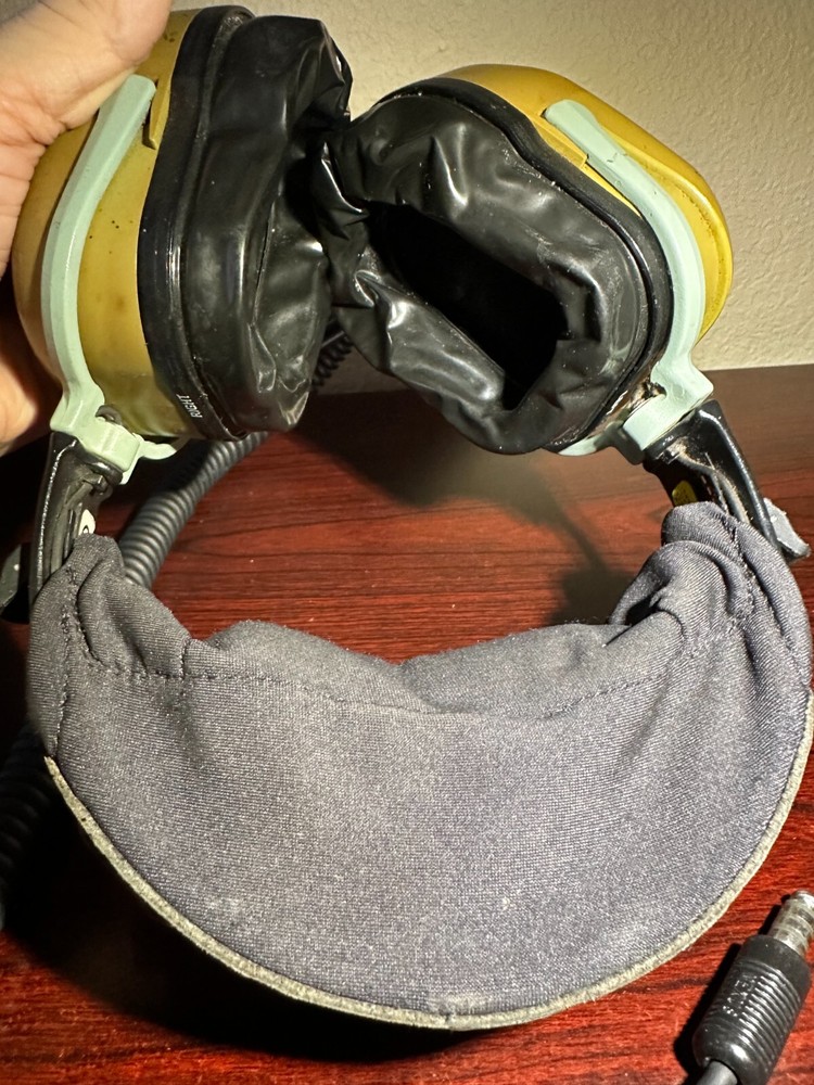 David Clark H20-16 helicopter headset single plug guaranteed 30 days