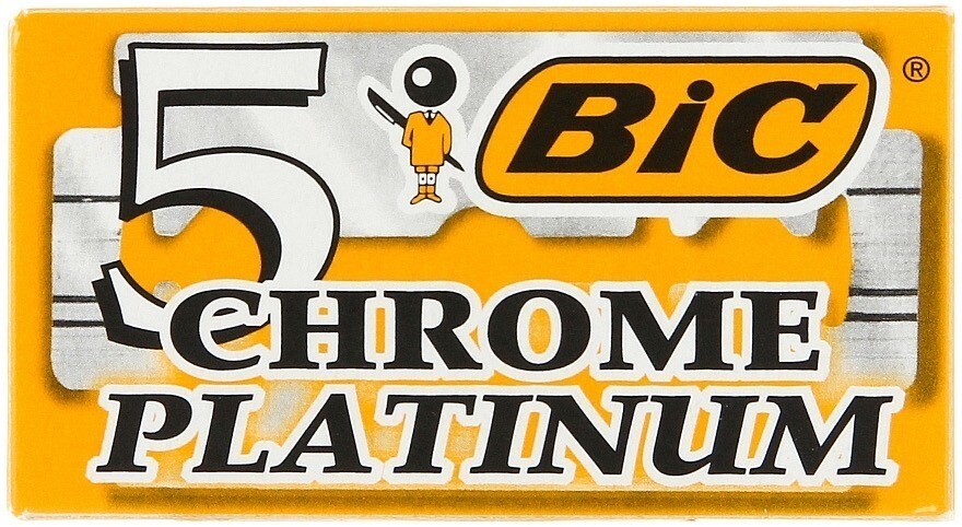 100 BIC Chrome double edge razor blades