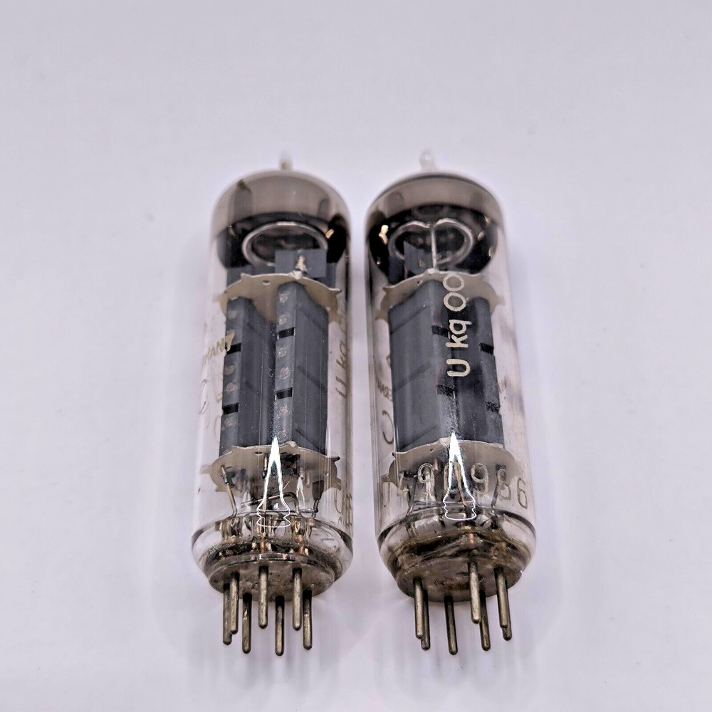Telefunken E90CC, matched pair same codes, welded plate, ULM factory, year 1957