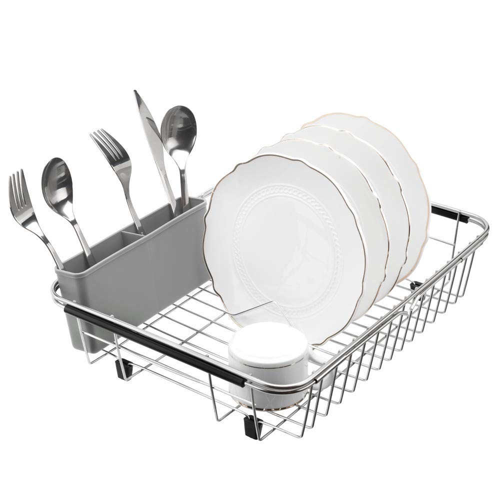Plastic Utensil Silverware Storage Holder Caddy,Fit Kitchen Sink Drying Rack,...