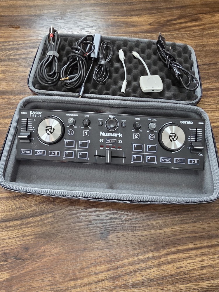 Numark DJ2GO2 Touch | Pocket DJ Controller with Jog Wheel Scratch