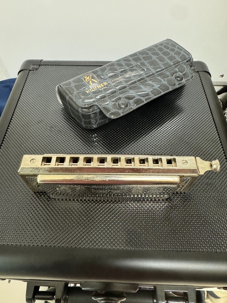 "THE CHROMONICA" MODEL 260 "C" BY M. HOHNER WITH ORIGINAL STORAGE CASE