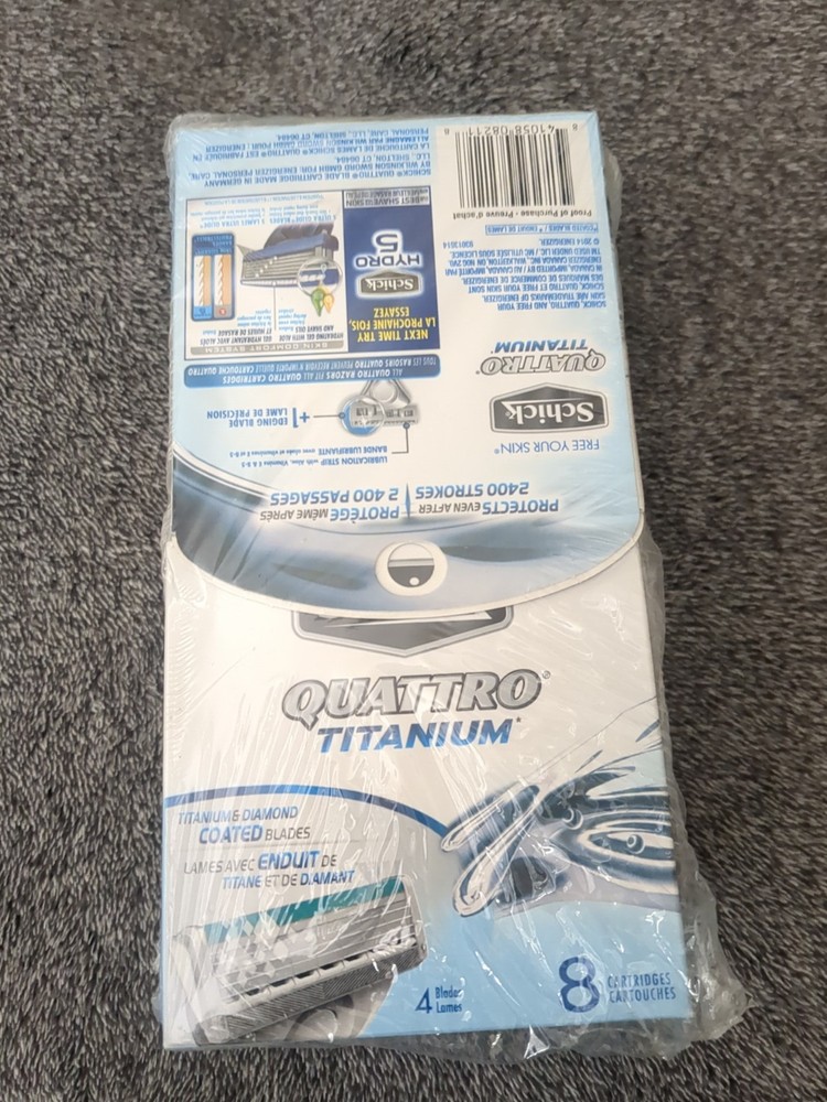 (6) Schick®️ Quattro Titanium* Refills 48 Cartridges Total