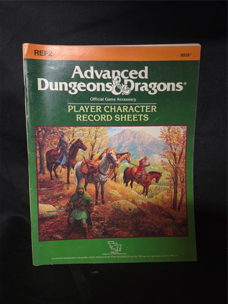 Advanced Dungeons & Dragons: REF Player Character Record Sheets (used) #9028