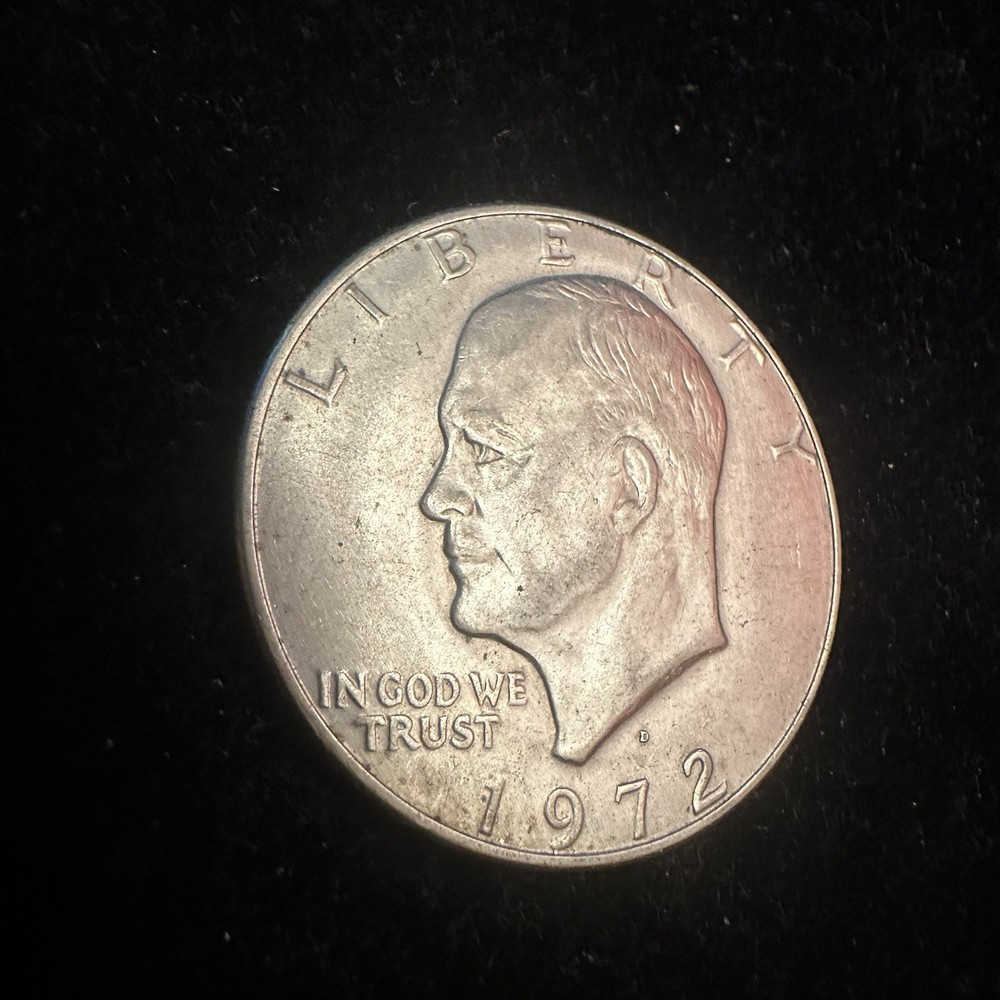1972 D EISENHOWER $1 DOLLAR CLAD US COIN CIRCULATED