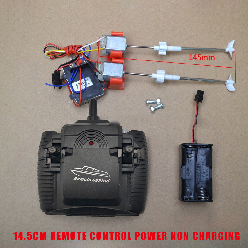 For RC Model Boat Kits Shaft+Bushing+Motor+Propeller+Controller+Receiver Kit DIY
