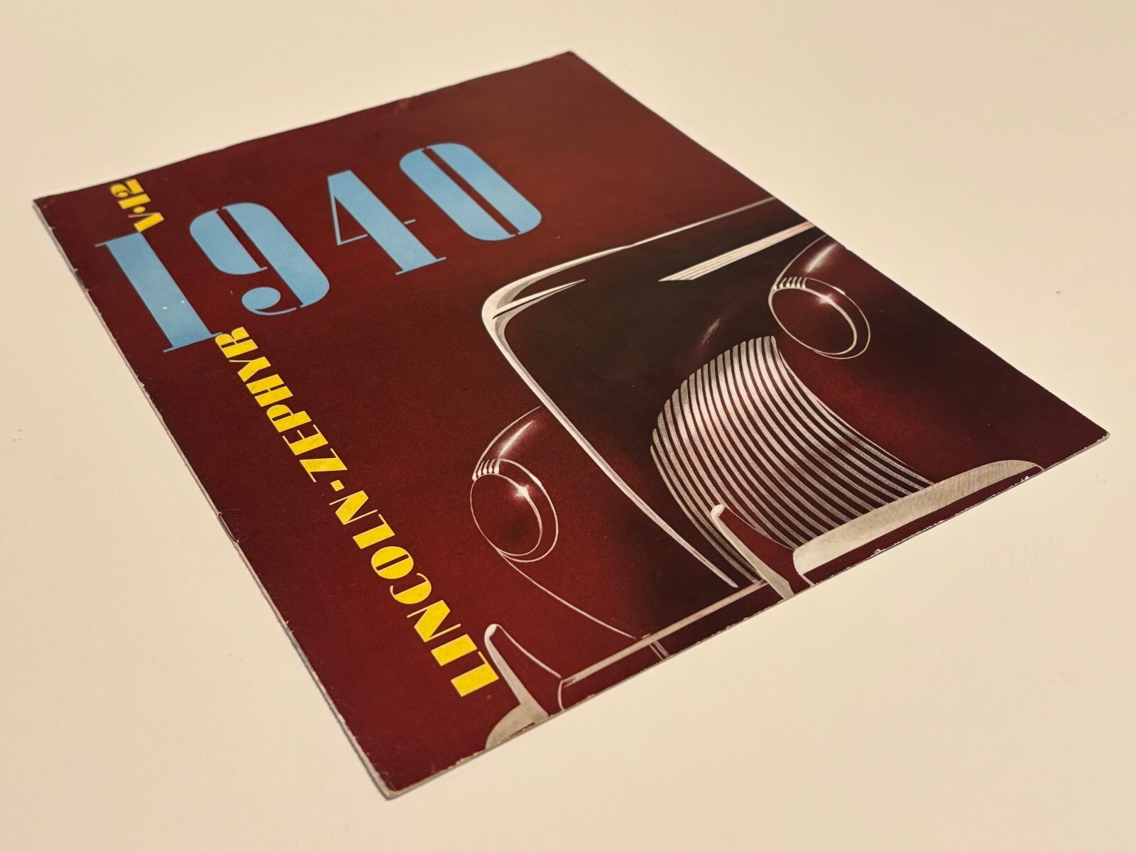 1940 LINCOLN ZEPHYR V-12 SALES BROCHURE ORIGINAL GOOD CONDITION INCL CONTINENTAL