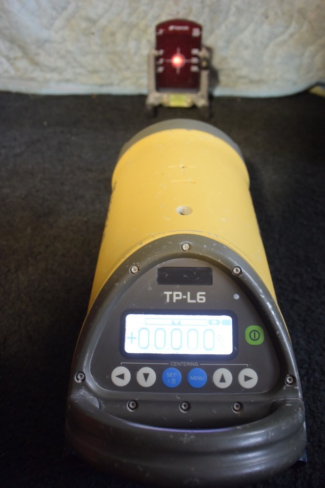 Topcon Model TP-L6WB Red Beam Straight Pipe Laser with Auto Align