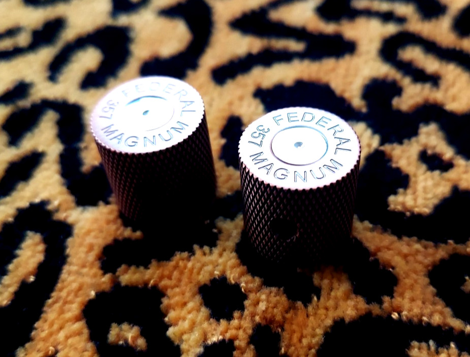 telecaster tele control knobs (2) bullet shell bronze volume treble * 6mm