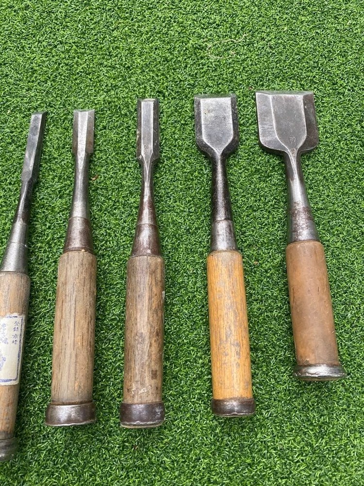 Woodworking Chisel Set 5pc Hand Tool Kit Used Good Condition Durable