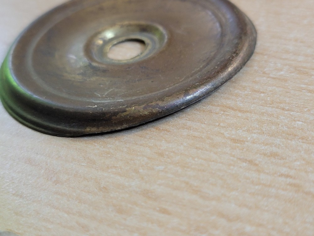 Antique Sheraton Federal Brass Door Knobs or Drawer Pulls 2" -READ-