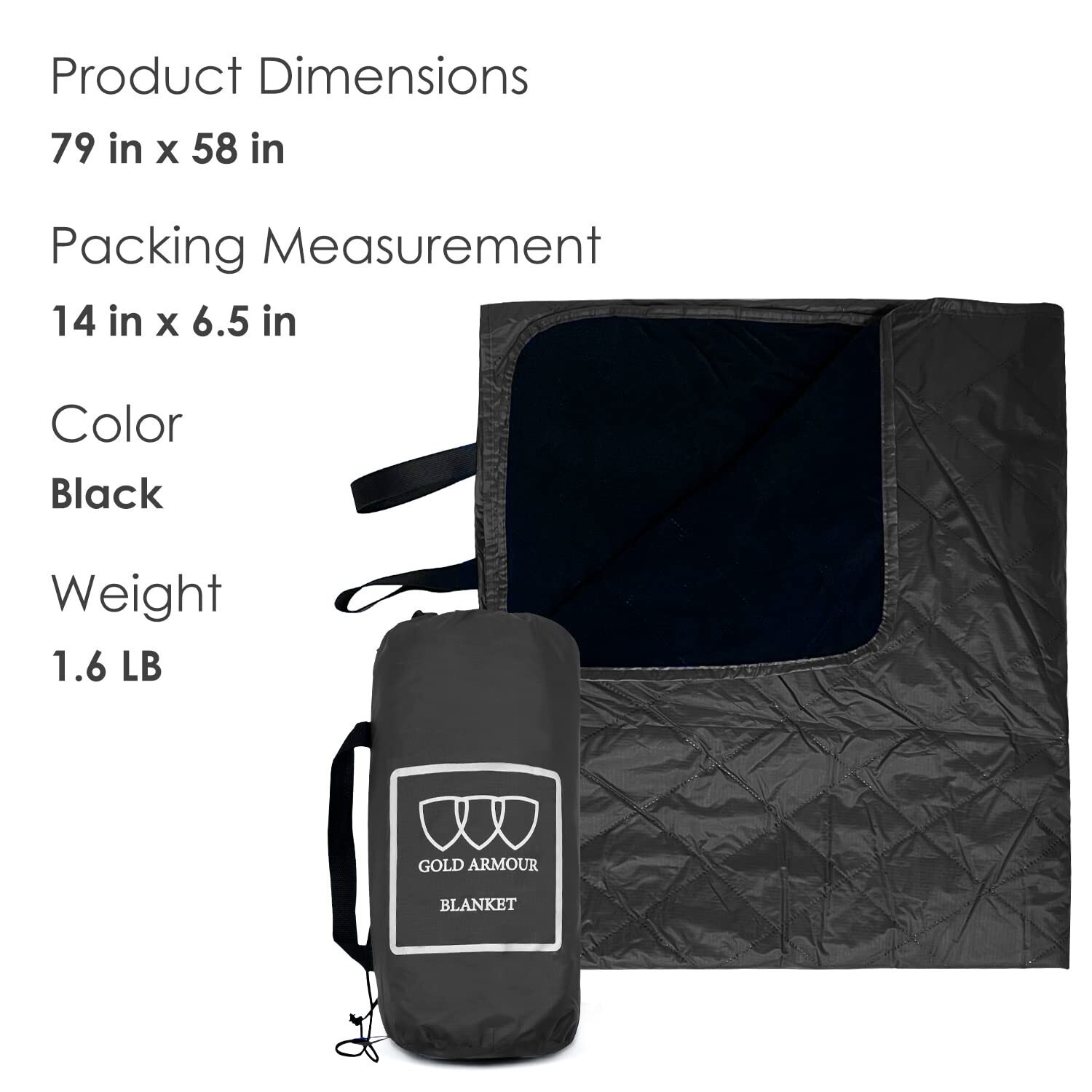 Lightweight Blanket Outdoor Travel Windproof Camping Water Repellent Resistant