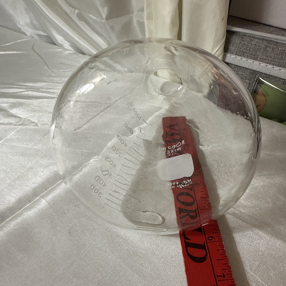Pyrex 1000ml No 4980 Graduated Erlenmeyer Flask Beaker USA
