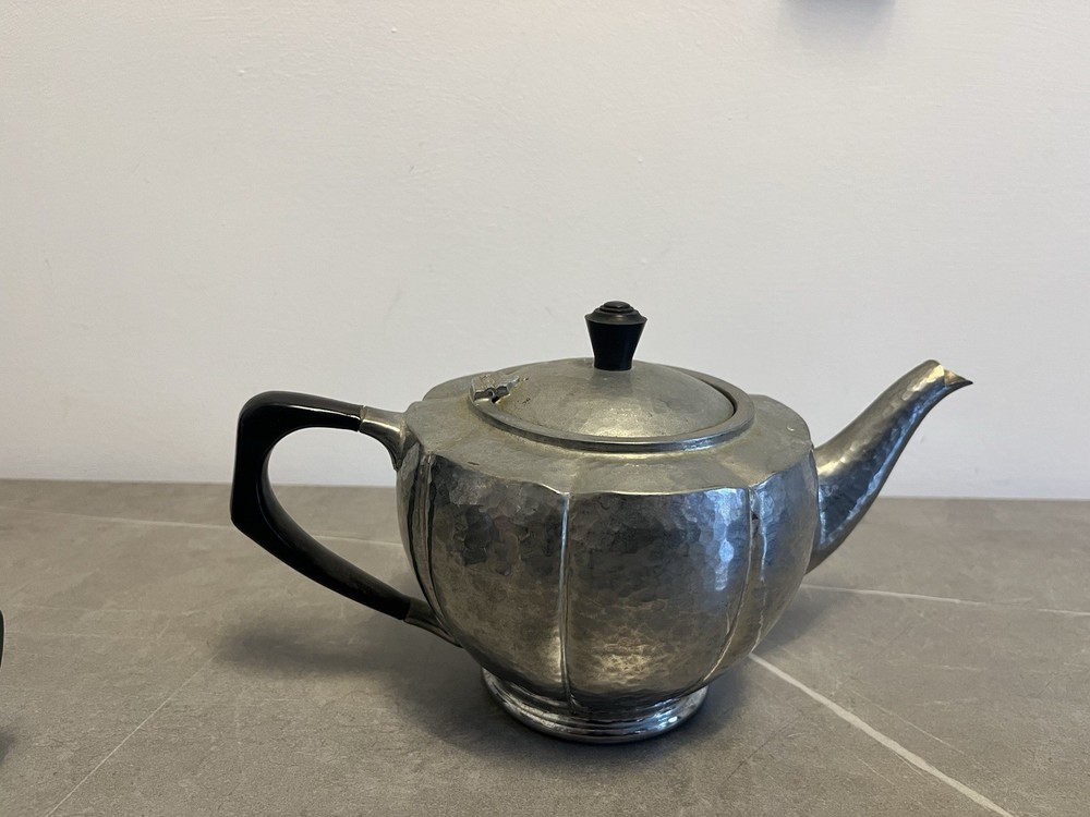 Silver Plated Tea Set 3 piece hazelware mid century set