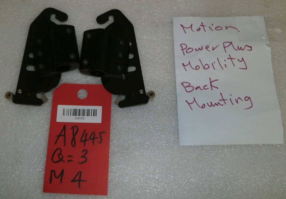 MOTION POWER PLUS MOBILITY BACK MOUNTING-BRACKETS USED GOOD CONDITION