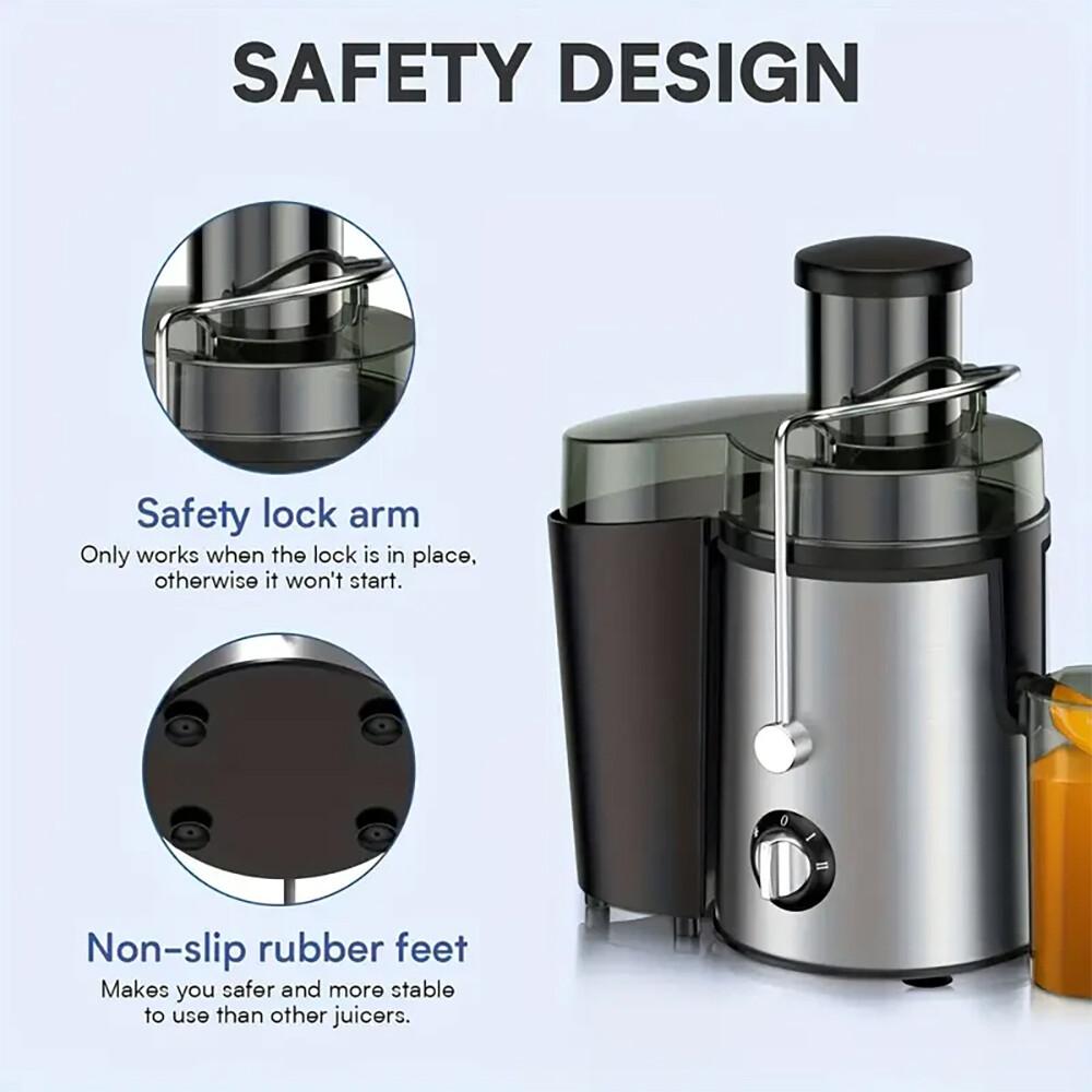 800W Electric Juicer Fruit Vegetable Blender Juice Extractor Citrus Machine New