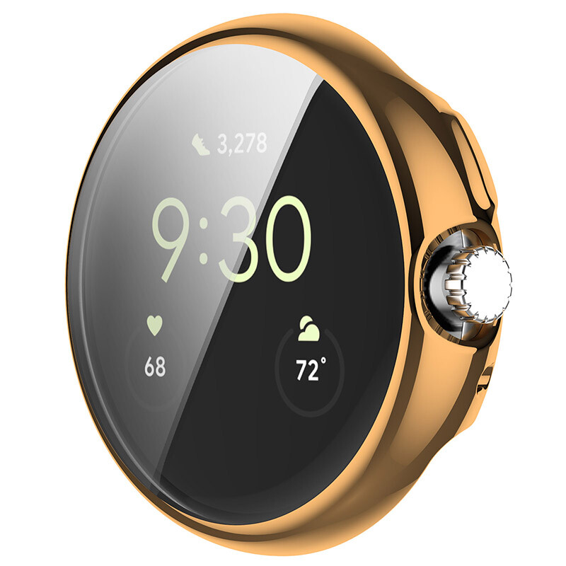 For Google Pixel Watch 2 Soft TPU Full Protection Screen Protector Case Cover