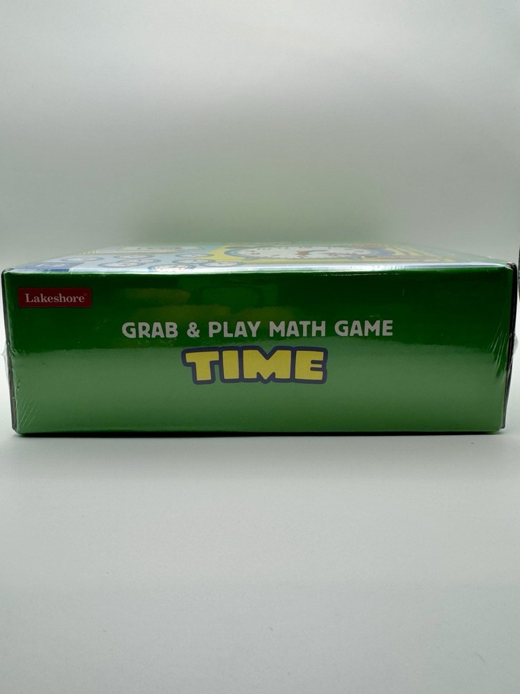 LAKESHORE-GRAB & PLAY MATH GAME-TIME-LM255- New!!!