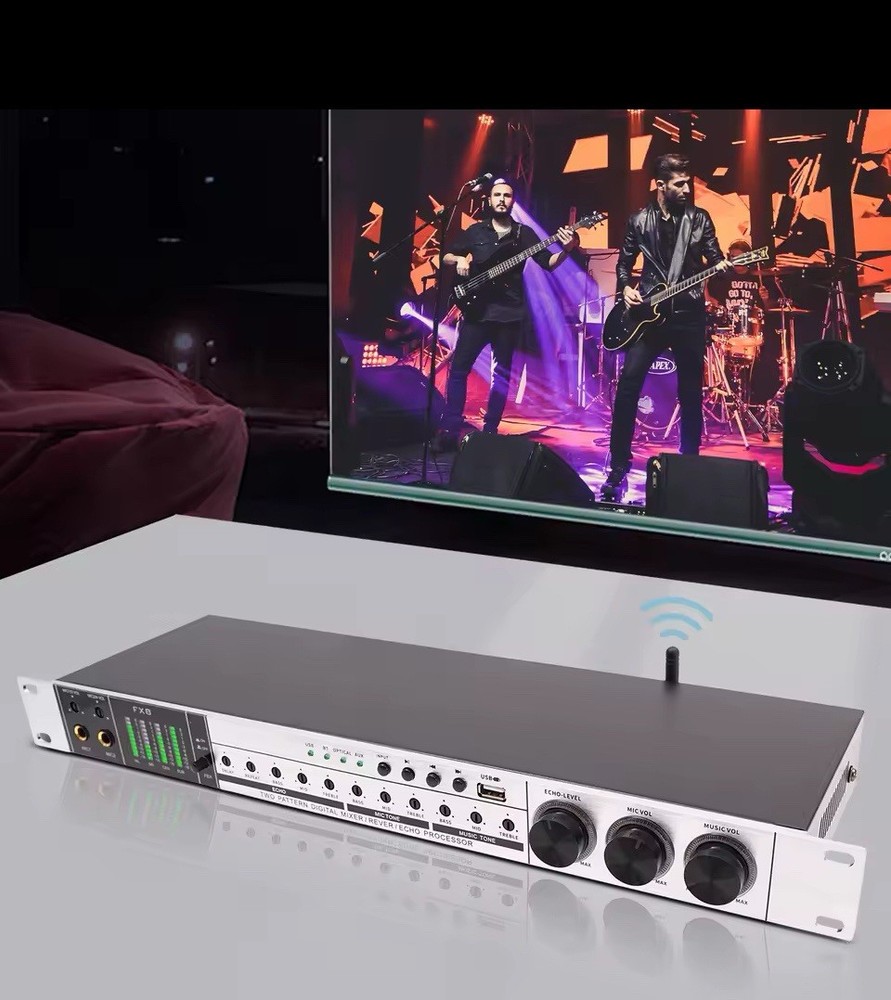 New Karaoke Pre-Effects KTV Professional Digital Audio Echo Effect Processor DSP