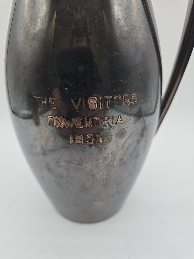 Vintage Silver Plated Pitcher And Cups