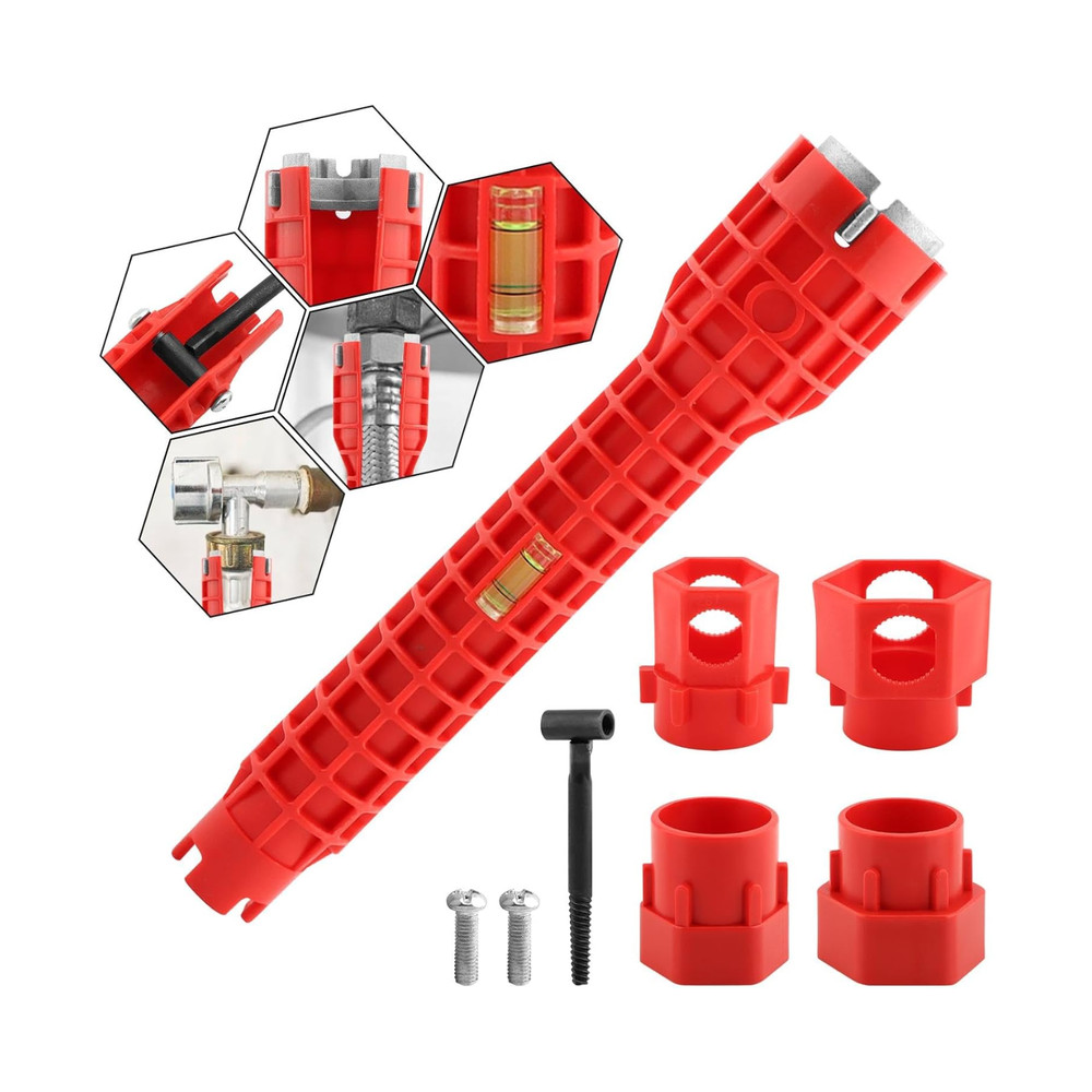 Faucet Installer Tool Sink Wrench 14 in 1 Multi Function Plumber Tool