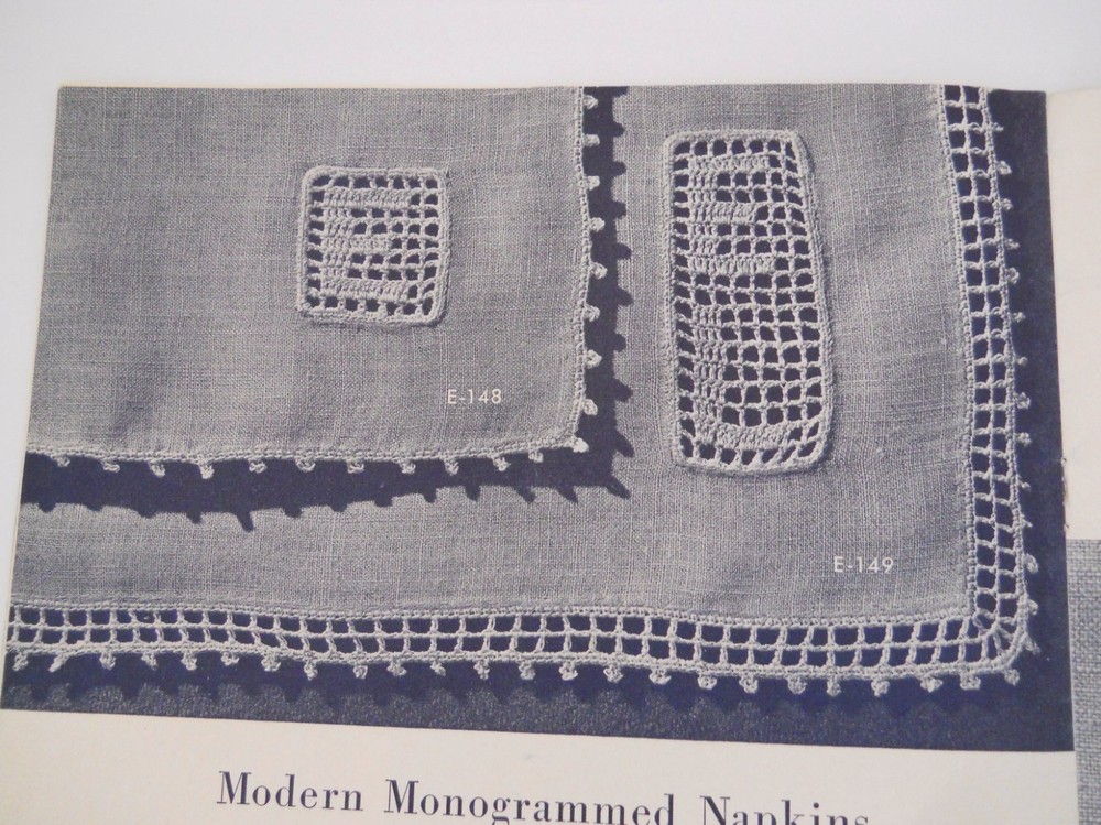 J & P Coats Edgings Crochet Patterns 1949