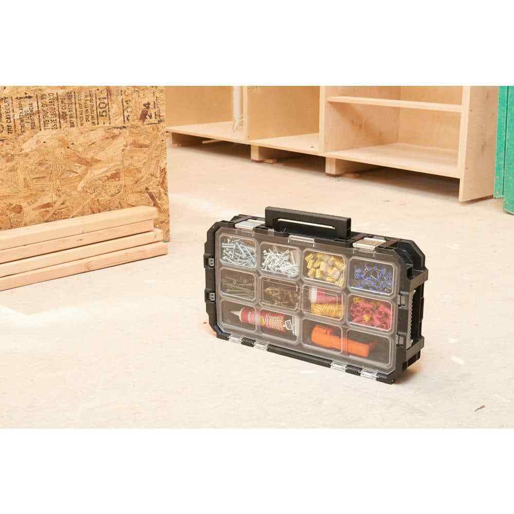 10 Compartment Stackable Tool Organizer Heavy Duty Lightweight Design FREE SHIP