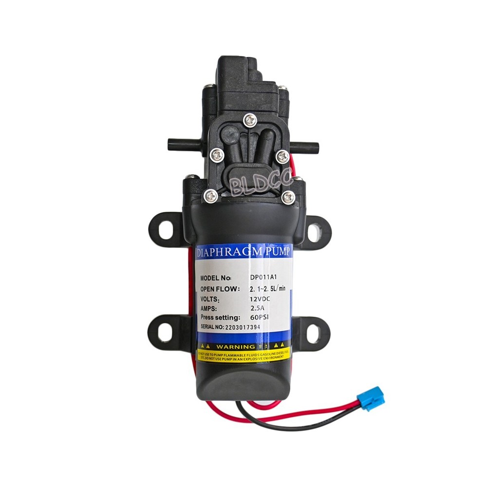 DC12V Diaphragm Pump 60PSI 2.5A 2.5L/M Micro Sprayer Water Pump Automatic Switch