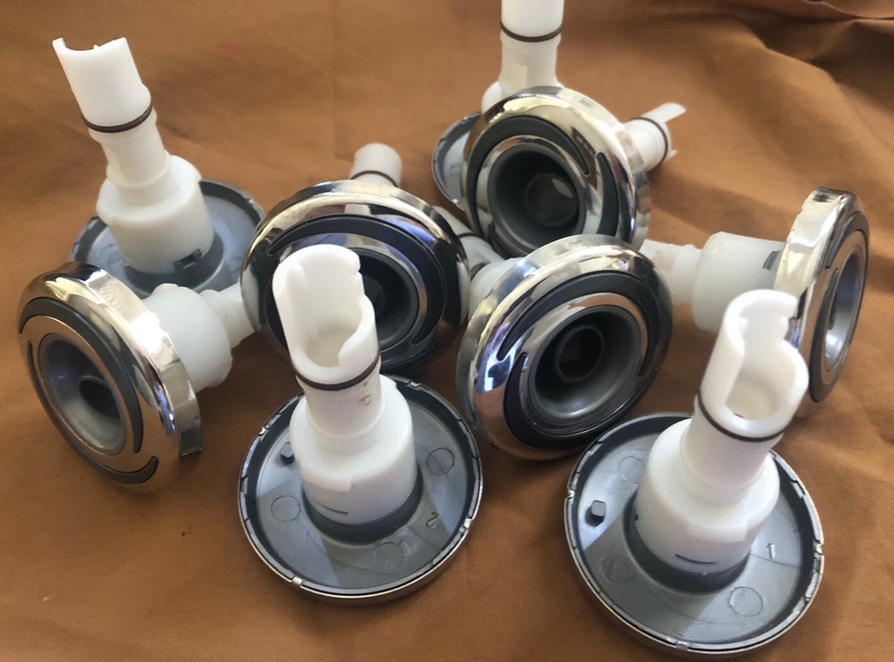(9) Cal Spas 2” Directional Jet Inserts 2.5” Stems