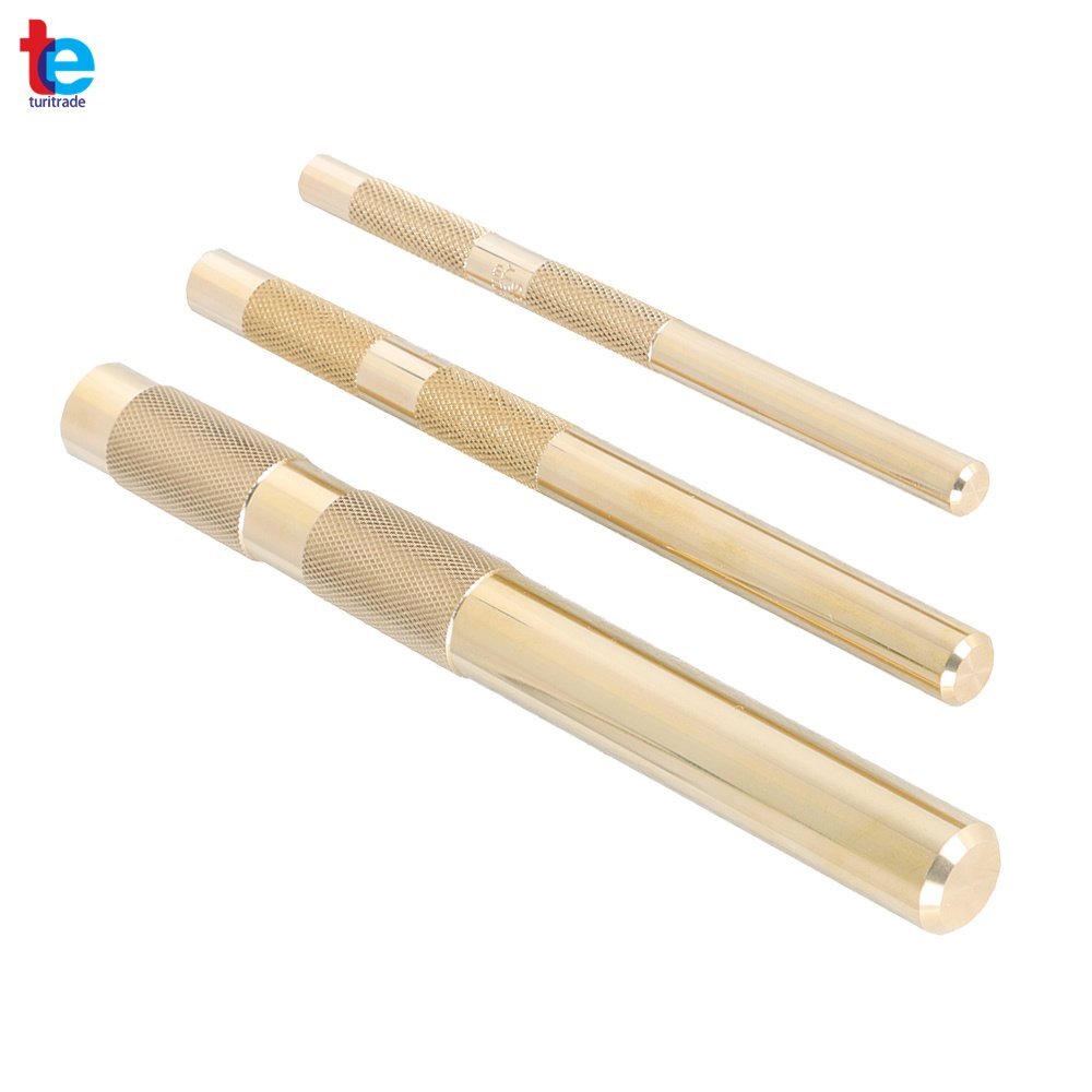 3 Pcs Brass Drift Punch Set 6" ，7" ，8" Replace for 61360