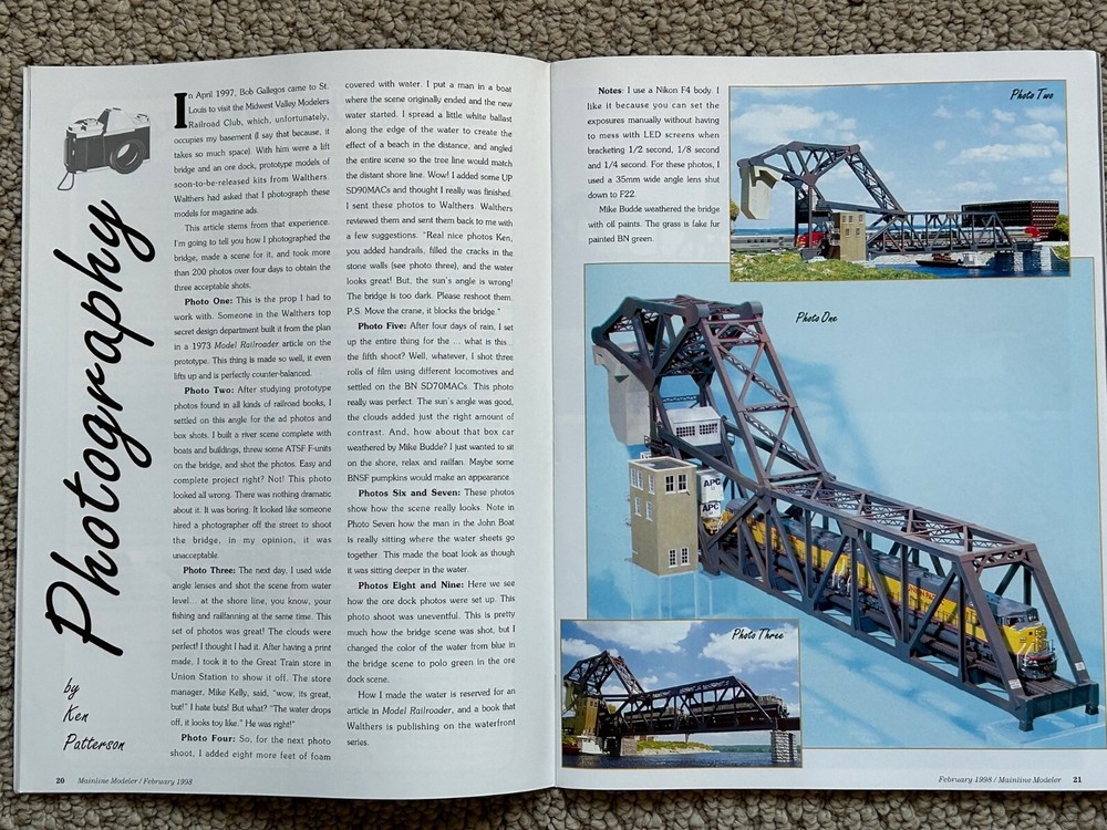 1998 Mainline Modeler Magazines