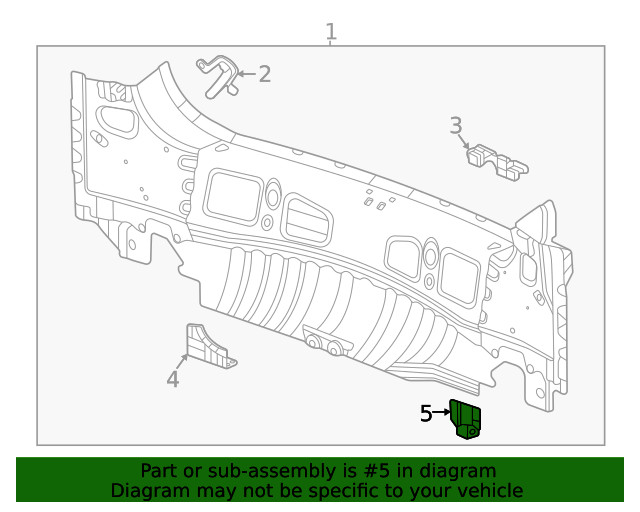 Genuine GM Bumper Bracket 42588919