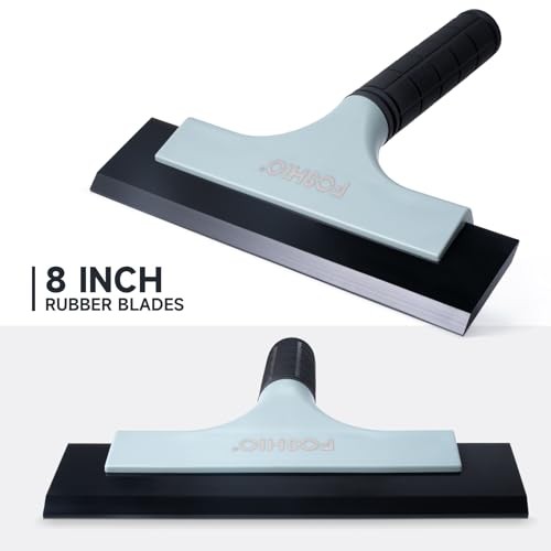 All-Purpose Car Window Squeegee, 2 Pack 8 inch Double Edge Squeegee Blades
