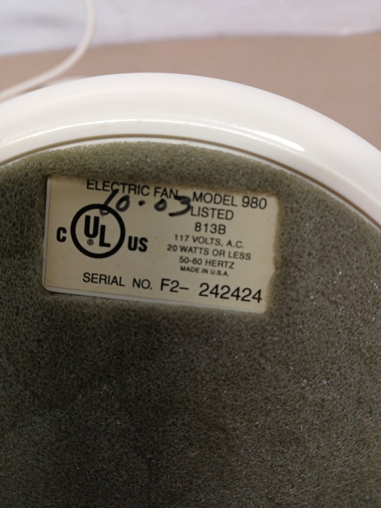Marpac White Noise Machine #980 Vintage