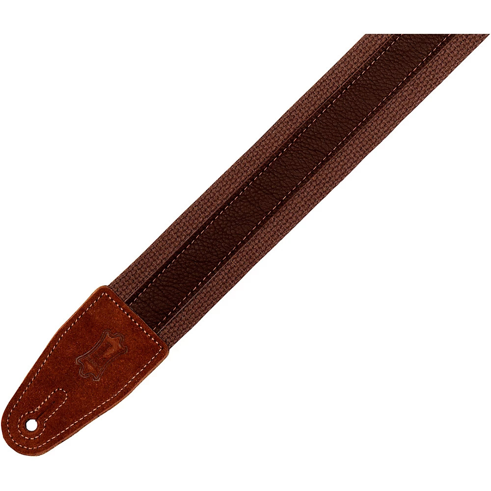 Levy's 2" Cotton Guitar Strap Brown/Dark Brown