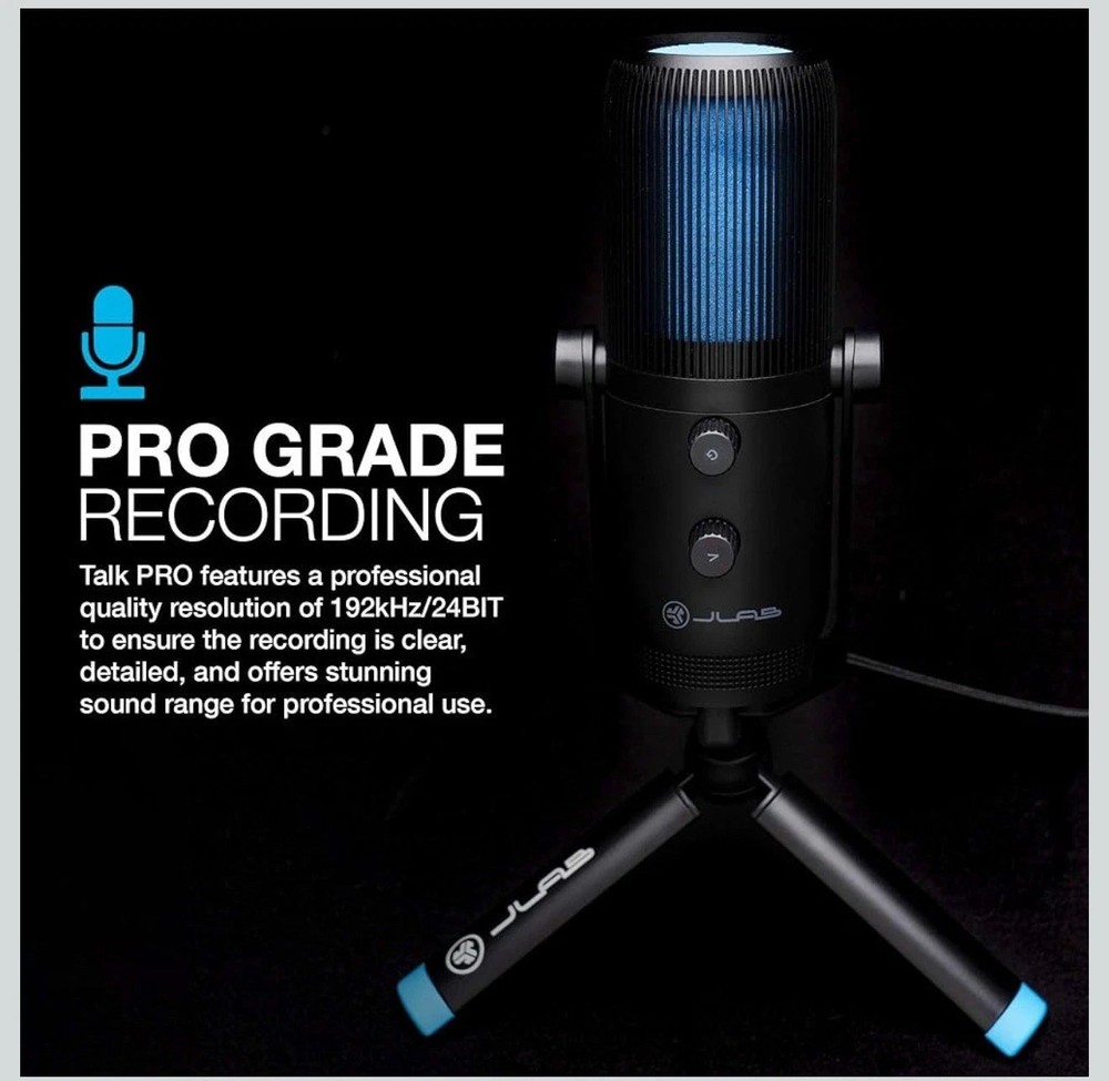 JLab TALK Professional Plug & Play USB Microphone 96kHz/24BIT 4 Directional