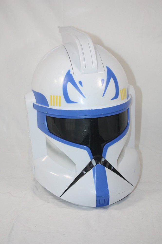 The Clone Wars Captain Rex Electronic Command Helmet 2008 Star Wars WORKS