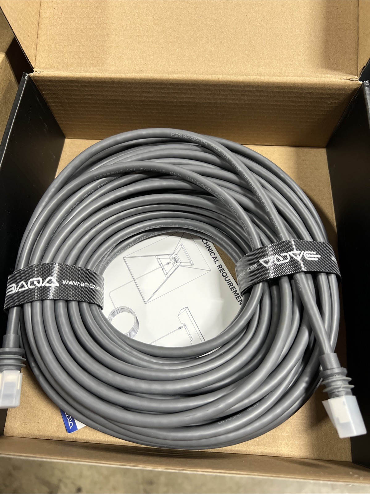 (Gray)75ft Starlink Cable for Gen 3 Waterproof Outdoor Starlink Network Cable