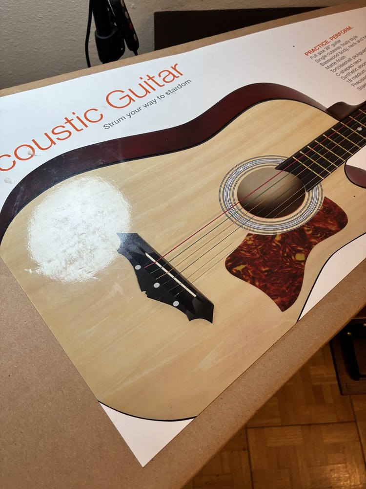 iLive Acoustic Guitar, Practice 38" w Box