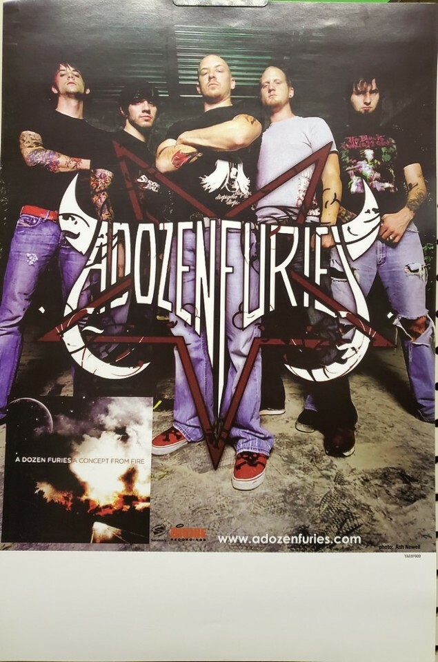 A Dozen Furies 2005 A Concept From Fire promo poster Flawless New Old Stock
