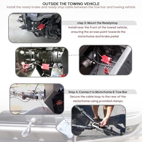 RV Brake System for Flat Towing, Emergency Breakaway Kit & Ready Stop Device