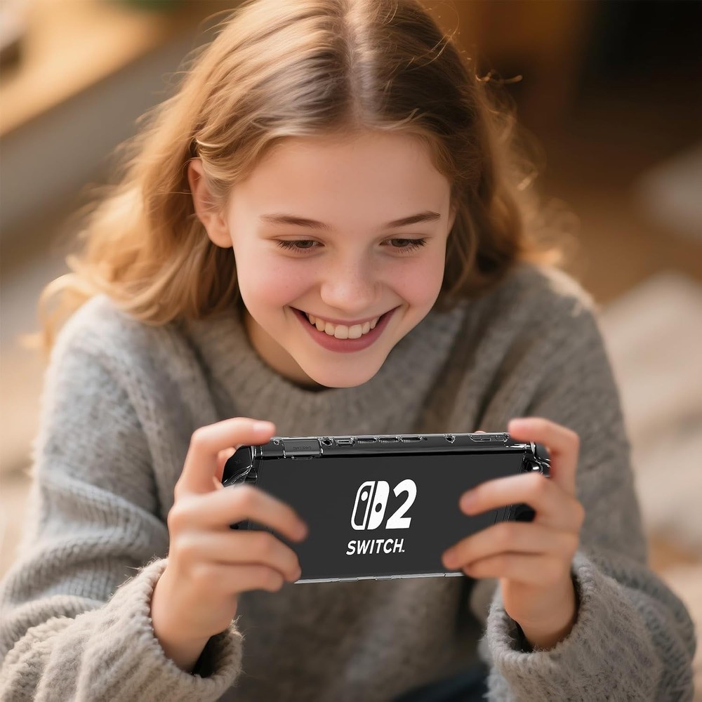 Switch 2 Case for Nintendo Switch 2 Dockable Case Cover 4K HD Screen Protector