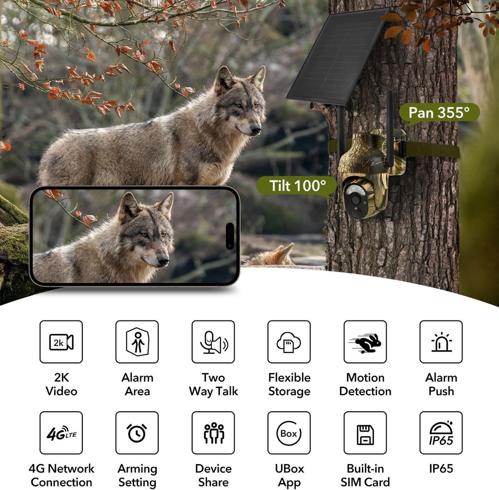 Solar Powered 4G LTE Trail Camera with Live Streaming