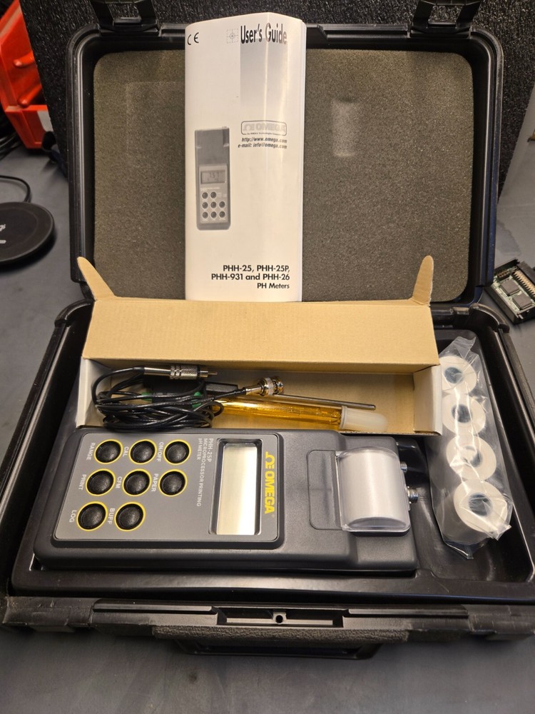 Omega PHH-25P Microprocessor Printing pH Meter Printer